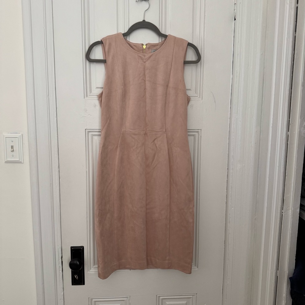 Calvin Klein Pink Velvet Dress Size 8